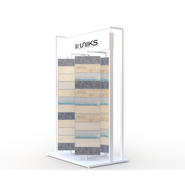 Rotating tile rack